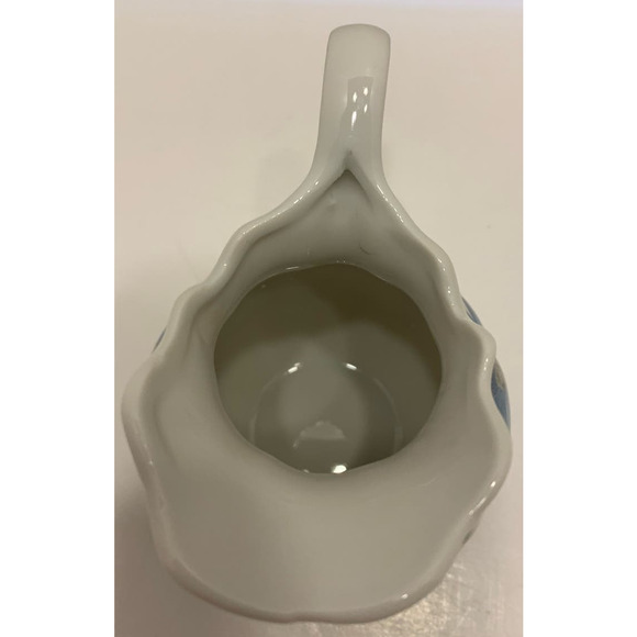 Vintage 4 Inch Inarco Porcelain Pitcher E-4543 with Blue Flowers - Picture 6 of 7